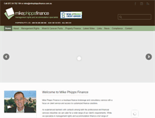 Tablet Screenshot of mikephippsfinance.com.au